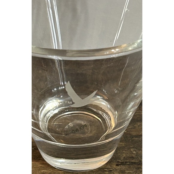 Grey Goose Vodka Glass Embossed Bird Logo Heavy Base Shot Glass - Picture 2 of 7